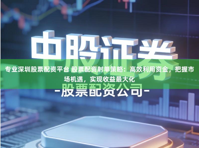 专业深圳股票配资平台 股票配资射单策略:高效利用资金,把握市场机遇,实现收益最大化