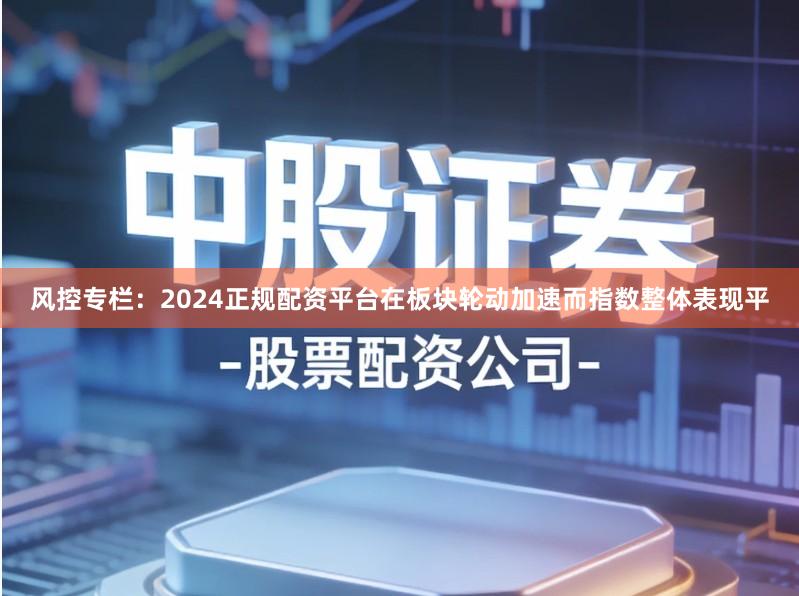 风控专栏：2024正规配资平台在板块轮动加速而指数整体表现平